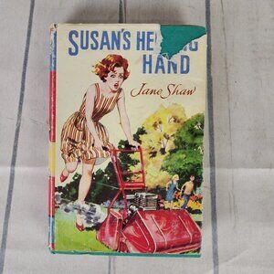 2/$25 Vintage 1955  Susan's Helping Hands By Jane Shaw Hardcover Novel